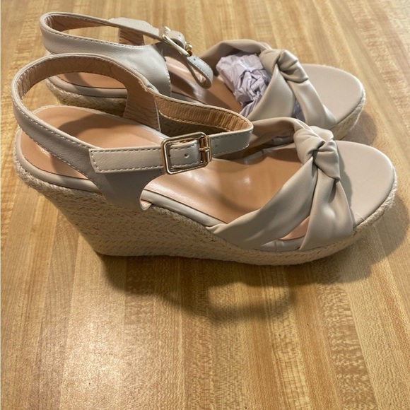 ZodyBoer Womens High Heel Espadrille Platform Wedges Sandals with Bow Tie NWOT 9 - Picture 5 of 10